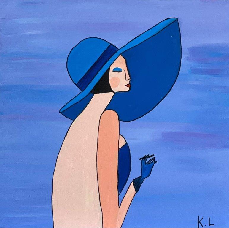 'Blue Hat Lady' Kinan Lahibi 60x60