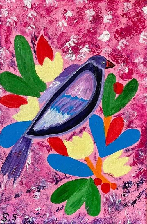 'Enchanted Bird' Sary Salloum 60x40