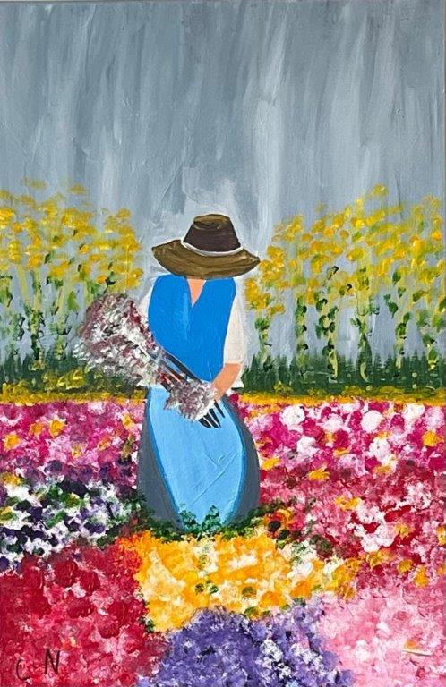 Flower Picker 60x40 Christian Nazarian