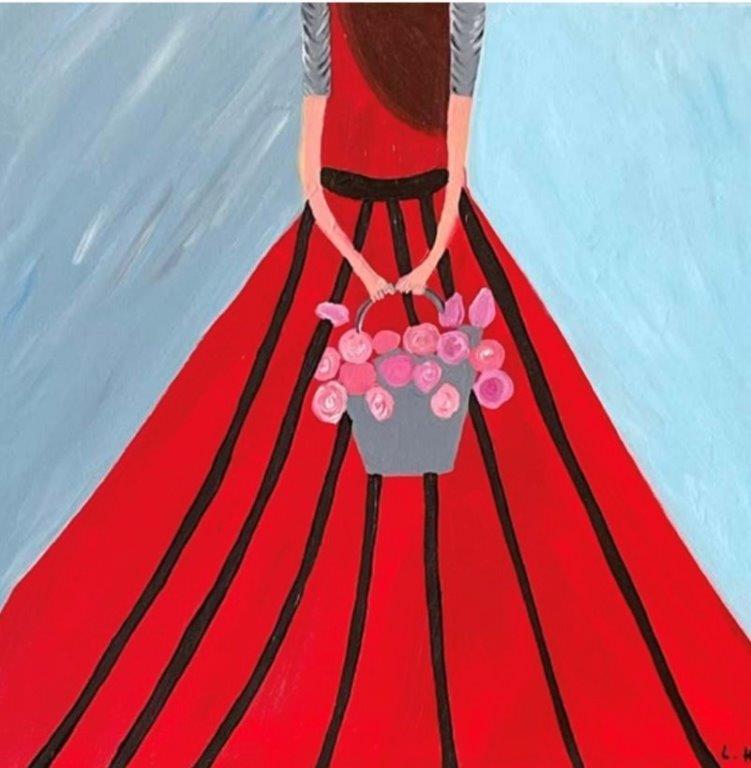 'Lady in Red' Lara El Hussein 60x60