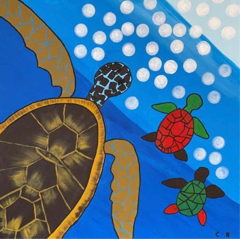 'Sea Turtles' Christian Nazarian 60x60